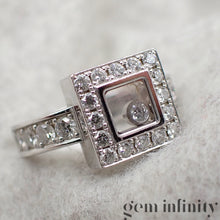 Charger l'image dans la galerie, Chopard, Happy Diamond, Bague or gris et diamant