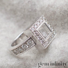 Charger l'image dans la galerie, Chopard, Happy Diamond, Bague or gris et diamant