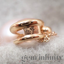 Charger l'image dans la galerie, Mimi, Collier or rose, diamant, quartz rose et perle