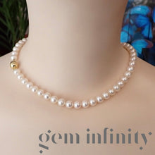 Charger l'image dans la galerie, Mikimoto, collier de perles Akoya, fermoir or