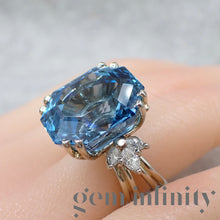 Charger l'image dans la galerie, Bague aigue-marine et diamants