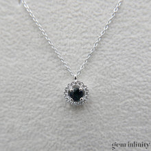 Charger l'image dans la galerie, Collier or gris saphir et diamants