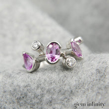 Charger l'image dans la galerie, CARTIER Méli Mélo, bague platine, diamants et saphirs roses