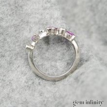 Charger l'image dans la galerie, CARTIER Méli Mélo, bague platine, diamants et saphirs roses