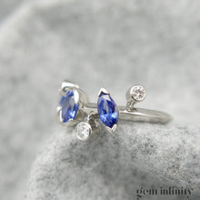 Charger l'image dans la galerie, CARTIER Méli Mélo, bague platine, diamants et saphirs