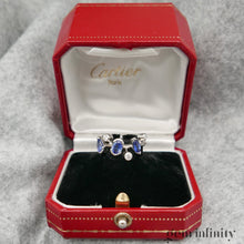 Charger l'image dans la galerie, CARTIER Méli Mélo, bague platine, diamants et saphirs