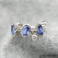 Charger l'image dans la galerie, CARTIER Méli Mélo, bague platine, diamants et saphirs
