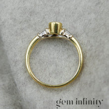 Upload image to gallery, Sapphire and diamond 750 gold ring