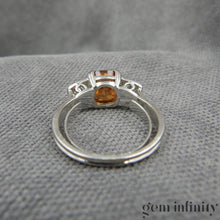 Charger l'image dans la galerie, Bague or gris, zircon brun et diamants