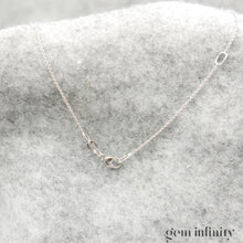 Charger l'image dans la galerie, Collier solitaire diamant or gris