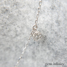 Charger l'image dans la galerie, Collier or gris, tanzanites et diamants
