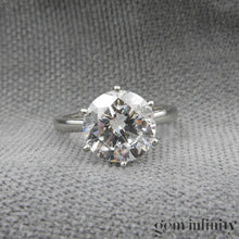 Charger l'image dans la galerie, Bague solitaire platine et diamant