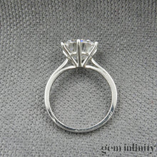 Charger l'image dans la galerie, Bague solitaire platine et diamant