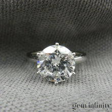 Charger l'image dans la galerie, Bague solitaire platine et diamant