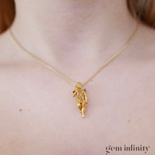 Charger l'image dans la galerie, Pendentif ange XIXè s. or sur chaîne