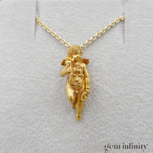 Charger l'image dans la galerie, Pendentif ange XIXè s. or sur chaîne