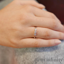 Charger l'image dans la galerie, Bague or gris et diamants