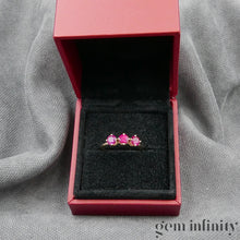 Charger l'image dans la galerie, Bague or rose et rubis