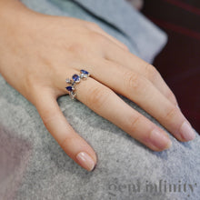 Charger l'image dans la galerie, CARTIER Méli Mélo, bague platine, diamants et saphirs