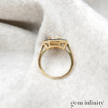 Charger l'image dans la galerie, Bague ballerine or, diamant et saphirs