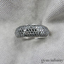 Charger l'image dans la galerie, Bague platine et diamants noirs