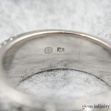 Charger l'image dans la galerie, Bague platine et diamants noirs
