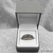 Charger l'image dans la galerie, Bague platine et diamants noirs