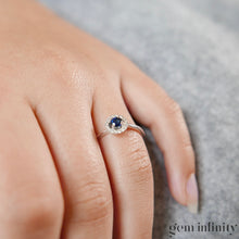 Charger l'image dans la galerie, Bague or gris saphir et diamants