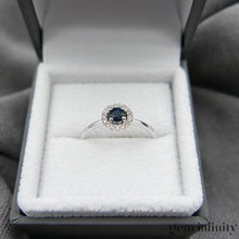 Charger l'image dans la galerie, Bague or gris saphir et diamants