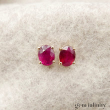 Charger l'image dans la galerie, Boucles d'oreilles or et rubis