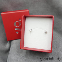 Charger l'image dans la galerie, Boucles d'oreilles or gris et diamants