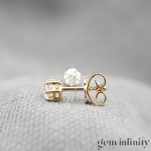 Charger l'image dans la galerie, Boucles d'oreilles or jaune et diamants
