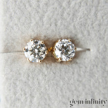 Charger l'image dans la galerie, Boucles d'oreilles or jaune et diamants