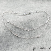 Charger l'image dans la galerie, Collier or gris et diamants