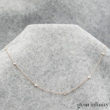 Charger l'image dans la galerie, Collier or rose et diamants