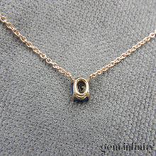 Charger l'image dans la galerie, Collier or rose et saphir