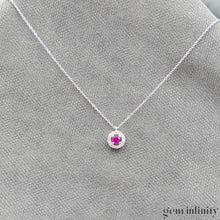 Charger l'image dans la galerie, Collier or gris rubis et diamants