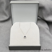 Charger l'image dans la galerie, Collier or gris saphir et diamants
