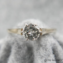 Charger l'image dans la galerie, bague solitaire or gris et diamant