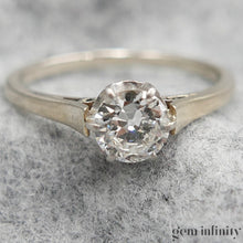 Charger l'image dans la galerie, bague solitaire or gris et diamant