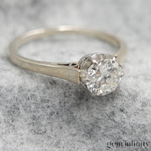 Charger l'image dans la galerie, bague solitaire or gris et diamant