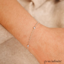 Charger l'image dans la galerie, Bracelet or gris et diamants
