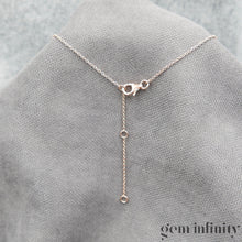 Charger l'image dans la galerie, Collier coeur or rose et diamants
