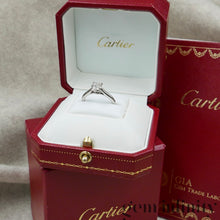 Charger l&#39;image dans la galerie, Cartier, solitaire platine serti d&#39;un diamant
