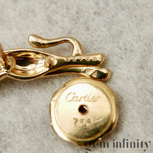 Upload image to gallery, Cartier, gold and emerald Panthère pin brooch
