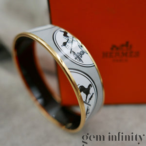 Hermès, bracelet imprimé Calèche