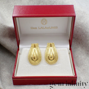 Lalaounis, paire de clips d'oreilles or