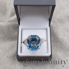 Charger l'image dans la galerie, Bague aigue-marine et diamants
