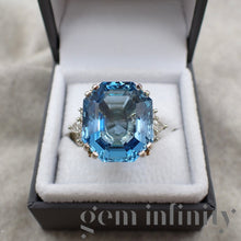 Charger l'image dans la galerie, Bague aigue-marine et diamants
