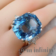 Charger l'image dans la galerie, Bague aigue-marine et diamants
